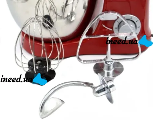 Household planetary mixer dough mixer Domotec MS-1368 1500W with bowl 4 l, Stationary kitchen mixer table for kneading dough 1500 W