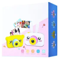 Дитячий акумуляторний фотоапарат DVR Baby Camera XL - 500R зайчик, Дитяча цифрова камера 7688 600mAh, цифровий фотоапарат для дітей Рожевий