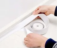 Waterproof Self-adhesive Curb Tape Waterproof Tape LY129 3.2 Meters for Bathtub , Insulating Super Strong Adhesive Tape for Bathrooms and Kitchen