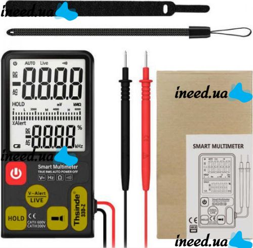 Смарт мультиметр цифровий Thsinde 33D-Z тестер smart multimeter з безконтактним пошуком проводки