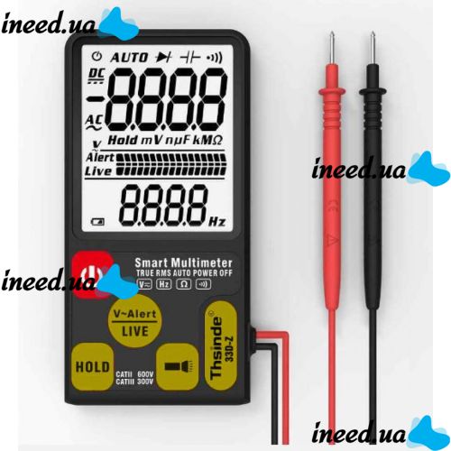 Смарт мультиметр цифровий Thsinde 33D-Z тестер smart multimeter з безконтактним пошуком проводки