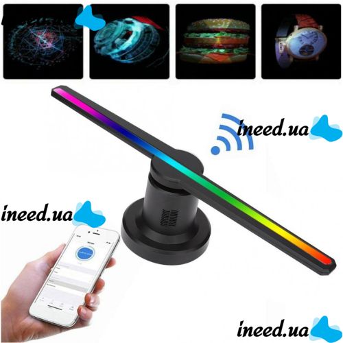 Holographic 3D Projector Wi-Fi Fan Digital FH-422 Fan Hologram 42cm US F3 SD/ISO
