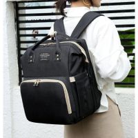 Bag Backpack Crib for Moms 3 in 1 Living Traveling Share R053 Baby Travel Bed-Bag Black Black