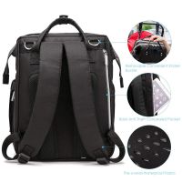 Bag Backpack Crib for Moms 3 in 1 Living Traveling Share R053 Baby Travel Bed-Bag Black Black