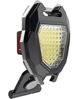 Нагрудний акумуляторний LED ліхтарик брелок Police Lamp W5144 з прикурювачем і свистком, похідний ліхтар із запальничкою і брелоком 7 режимів від USB