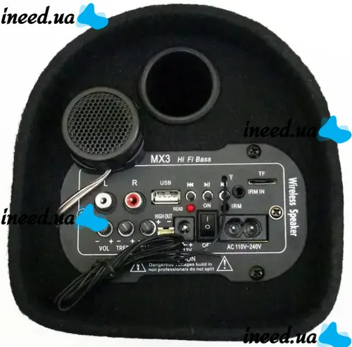 Car Active Bluetooth Subwoofer Barrel ZPX ZX-8SUB 800W 8" inch with Built-in Amplifier and Remote control, Car Speaker sub in the car