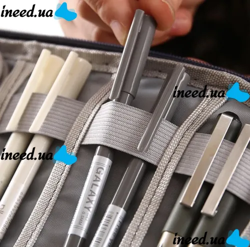Дорожная сумка органайзер Travel Digital Bag для хранения кабелей, зарядок повербанка, Многофункциональный бокс для цифровых аксессуаров Черный