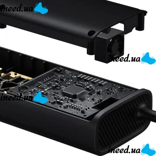 Автомобільний перетворювач напруги з 12V на 220v Baseus RNBQ-A01 150W інвертор з швидкою зарядкою CN EU 2 розетки type-C USB від прикурювача