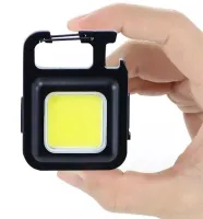  Карманный фонарик брелок Bailong SH-J031-SWS COB 240 LED с магнитом и карабином, Аккумуляторный водонепроницаемый мини фонарь на ключи с открывалкой