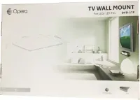 Universal Wall Mount Bracket for TV Tuner Opera DVD-17P up to 8 kg, Hinged Holder Shelf Mount for T2 on the wall 36x25x3 cm for TV