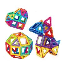 120 parts Children's Magnetic Constructor Mag Block MG-120 multi-colored 3D constructor in a plastic box, Developing a game set for children
