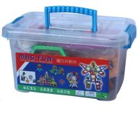 48 parts Children's Magnetic Constructor Mag Block MG-48 multi-colored constructor in a plastic box