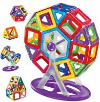 40 parts Children's Magnetic Constructor Mag Block MG-40 multi-colored constructor in a plastic box