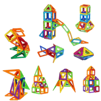 40 parts Children's Magnetic Constructor Mag Block MG-40 multi-colored constructor in a plastic box