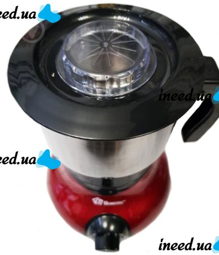 Electric Coffee Grinder for home Domotec MS-1108 3 speeds 250W, Grinder of coffee beans, nuts and spices 250 ml stainless steel Red