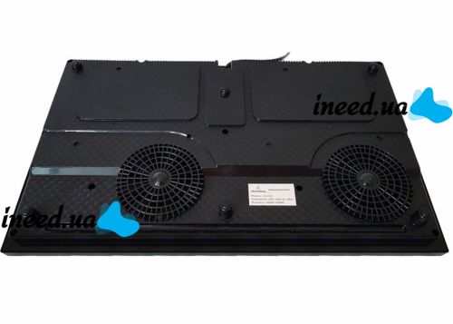 Індукційна настільна електроплита на 2 конфорки Crownberg CB1328 4000w, двоконфорочна електрична плита з дисплеєм і таймером 4000 Вт Чорна