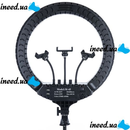 Ring LED Lamp Ring Fill Light RL-18 55W with Remote Control and Bag 46 cm 18" without tripod Professional Studio LED, m-45 45 cm