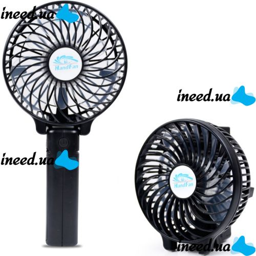 Ручний міні вентилятор Handy Mini Fan WX - 6508 USB акумуляторний настільний вентилятор трансформер зі складною ручкою і знімним акумулятором
