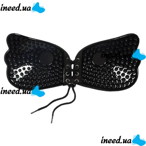 Силиконовый невидимый бюстгальтер Fly Bra Butterfly с эффектом Рush Up лифчик невидимка фиксация груди без бретелей, бежевый телесный черный флай бра