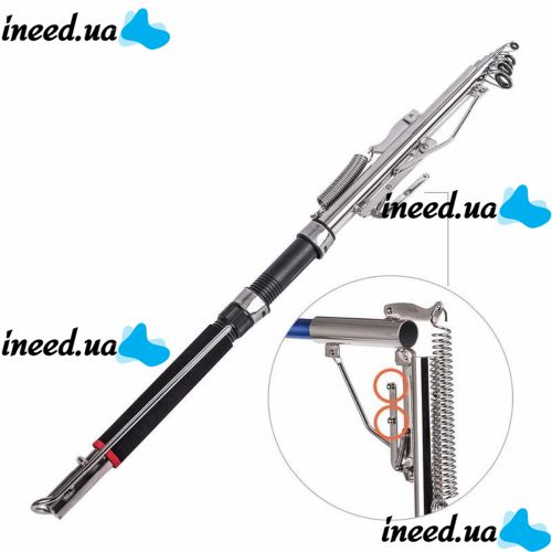 Self-tapping Fishing Rod Supretto TurboFish 2.7 meters, Spinning Automatic Fishing Rod King of Fishing Fishergoman