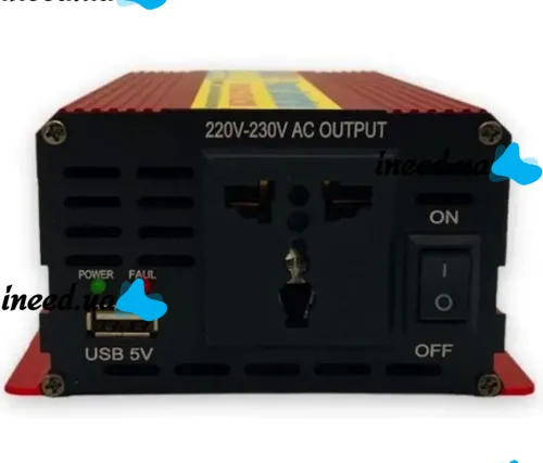 Автомобільний інвертор напруги UKC SSK-300 12V - 220V 300W з функцією плавного пуску, авто перетворювач напруги струму 12В 220В 300Вт UN-3051