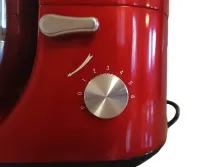 Domotec MS-2051 Desktop Food Processor 4 in 1 Mixer 3000W Dough Mixer with 6.5L Bowl for Kneading Dough, Kitchen Meat Grinder Blender Red
