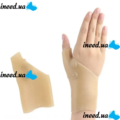 Еластичний бандаж для зап'ясть з магнітами Magnetic Compression Wrist Support, силіконовий Магнітний фіксатор ортез для великого пальця і кисті руки