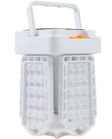 Кемпинговый складной фонарь Solar X-Balog BL-2030 72Led на солнечной батарее, Аккумуляторная раскладная лампа Bailong 3 режима с USB зарядкой Белый