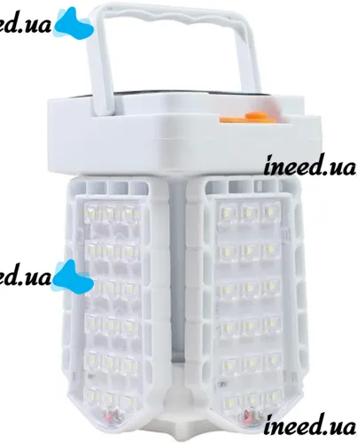 Кемпинговый складной фонарь Solar X-Balog BL-2030 72Led на солнечной батарее, Аккумуляторная раскладная лампа Bailong 3 режима с USB зарядкой Белый
