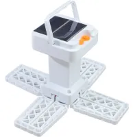 Кемпинговый складной фонарь Solar X-Balog BL-2030 72Led на солнечной батарее, Аккумуляторная раскладная лампа Bailong 3 режима с USB зарядкой Белый