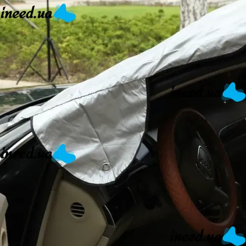 Двостороння накидка чохол на лобове скло автомобіля Winter Windshield Cover 150х70 см від снігу, сонця і льоду, автомобільний чохол від замерзання