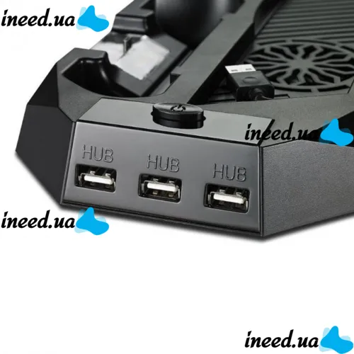 PS4 Slim, Pro Skytech 5 in 1 Game Console Stand Charging Dock for Playstation 4 Joysticks Stand with Cooling and USB Hub