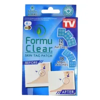 Телесный пластырь от бородавок и прыщей Formu Clear Tag Patch 12 + 18 от акне и папилом Стерильные пластыри для очистки кожи Набор пластырей патчей