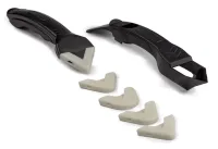 Пластиковый силиконовый шпатель скребок для герметика и силикона Silicon Trowel Scraper GS-3991P, Набор из 5 насадок для удаления заделки швов