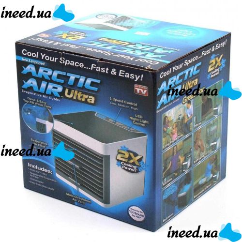 Мобільний кондиціонер 4в1 Arctic Air Ultra з підсвічуванням покращений Арктика Ультра