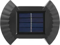 Настенный уличный фонарь прожектор Smart Solar Light JB-012 на солнечной батарее, Аккумуляторный светильник с солнечной панелью на стену JB012 Черный