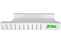 Підвісний органайзер тримач пакетів Zip Store Organizer на полицю холодильника, Висувна полиця для зберігання вакуумних пакетів на дверцята Біла
