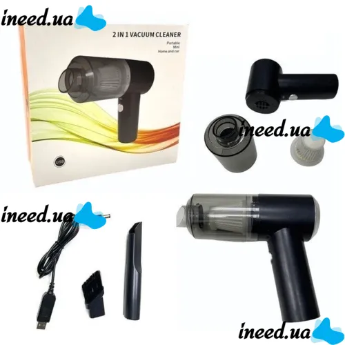 Wireless Car Vacuum Cleaner VC-8696 Vacuum Cleaner 2 in 1, Vacuum Portable Rechargeable Mini Car Vacuum Cleaner 2 in 1, for Car 2in1