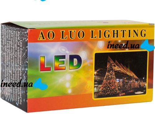 Indoor LED Garland Waterfall Flag of Ukraine 2x2 m 160 LED Diodes Blue Yellow Patriotic Garland Curtain Xmas 8 Modes from USB