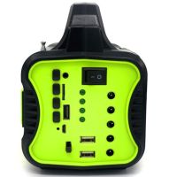 Автономна сонячна станція GDPlus GD-8076 ліхтар колонка з функцією Power Bank, Bluetooth, FM радіо, MP3 і 4 LED лампочки з сонячною панеллю