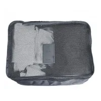 Набір дорожніх сумок органайзерів Secret Pouch 6 штук Сірі, чохли мішки для зберігання одягу у валізі, водонепроникні для подорожей laundry