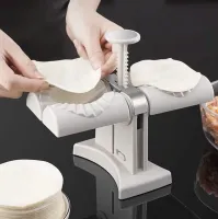 Double Manual Dumpling Machine for Dumpling Dumplings and Dumplings Dumpling Mold MA-24 Mold Machine with Automatic Double Head for Dough