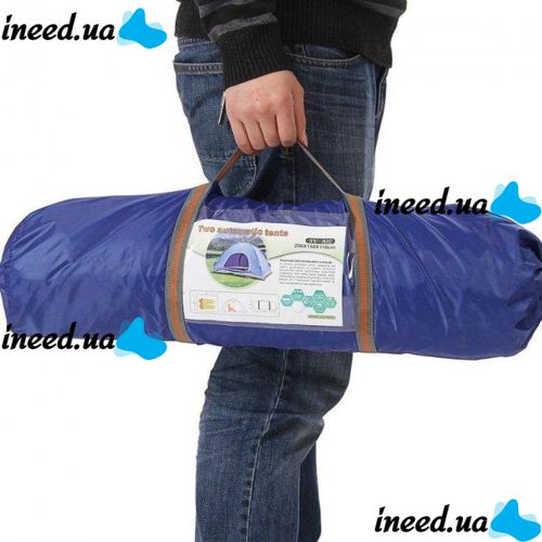 Намет Автоматичний Leomax LX - 1201 2-х місний Синій 200x150x110 см, туристичний, автомат, двомісний