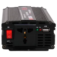 Автомобильный инвертор V-TEK PowerMaxx SSK-1000W 12V-220V, Авто преобразователь напряжения тока 12В 1000Вт от прикуривателя и аккумулятора Черный