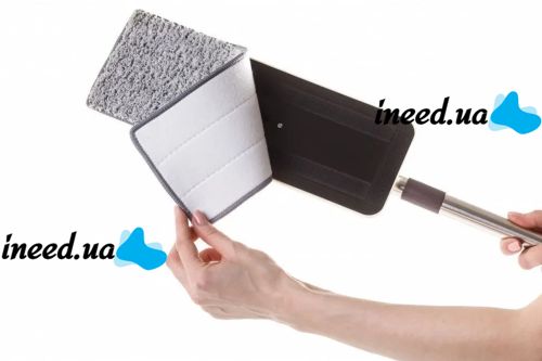 Supretto Scratch Cleaning Mop with Large Bucket and Automatic Spin, Large Self-Squeezing Spin Mop 360