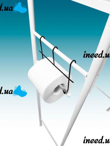 Стойка над унитазом Supretto Toilet Rack БЕЛАЯ TW-101 напольный стеллаж, полка, органайзер для хранения, этажерка WM-64