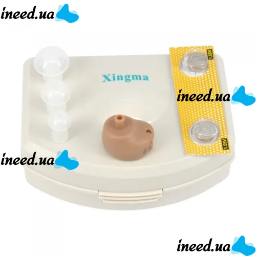 Xingma XM-900A Mini Hearing Aid with Storage Box Hearing Aid In-Ear Hearing Aid Battery Powered Sound Amplifier K-80