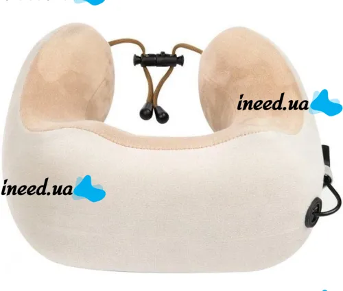 Беспроводная массажная подушка Gelius Smart Pillow Massager GP-PM001 для снятия усталости и напряжения шеи с подогревом и вибрацией на аккумуляторе