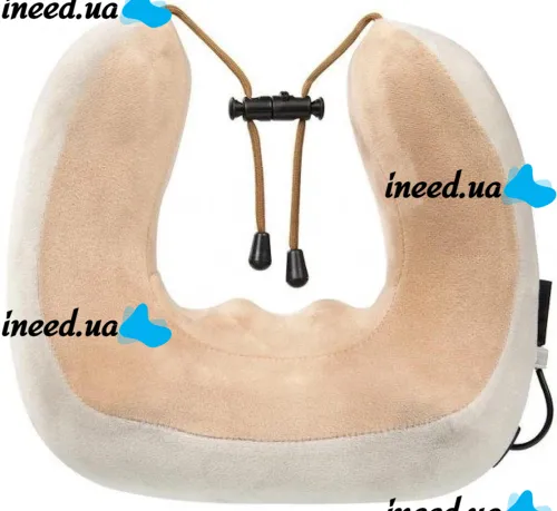 Беспроводная массажная подушка Gelius Smart Pillow Massager GP-PM001 для снятия усталости и напряжения шеи с подогревом и вибрацией на аккумуляторе