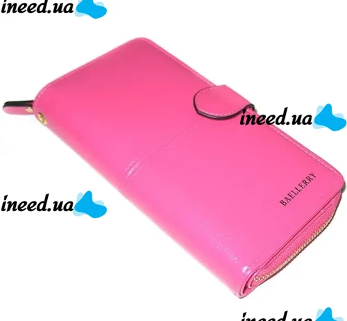 Жіночий гаманець Baellerry Elect New 3846 Pink 20x10 см з відділенням для телефону, жіноче портмоне клатч на 16 відділень для купюр і монет Рожевий